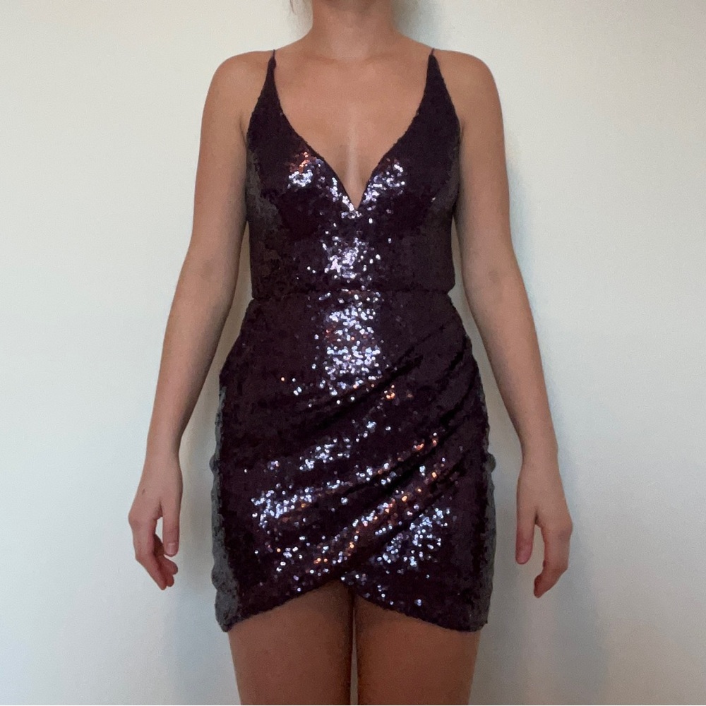 Women’s Windsor Purple Sequence Mini Dress